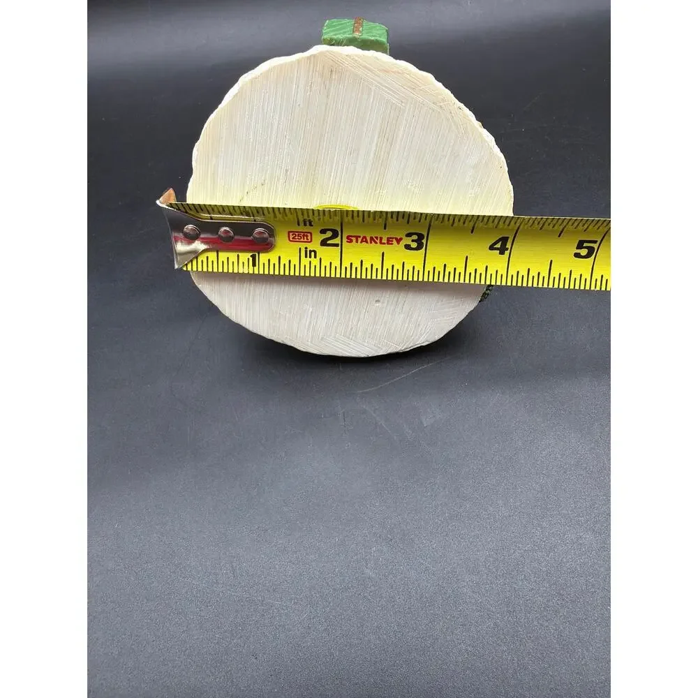 Vintage Teddy Bear Christmas Votive Candle Holder Resin Toys Tree Stump 3.5”x4”